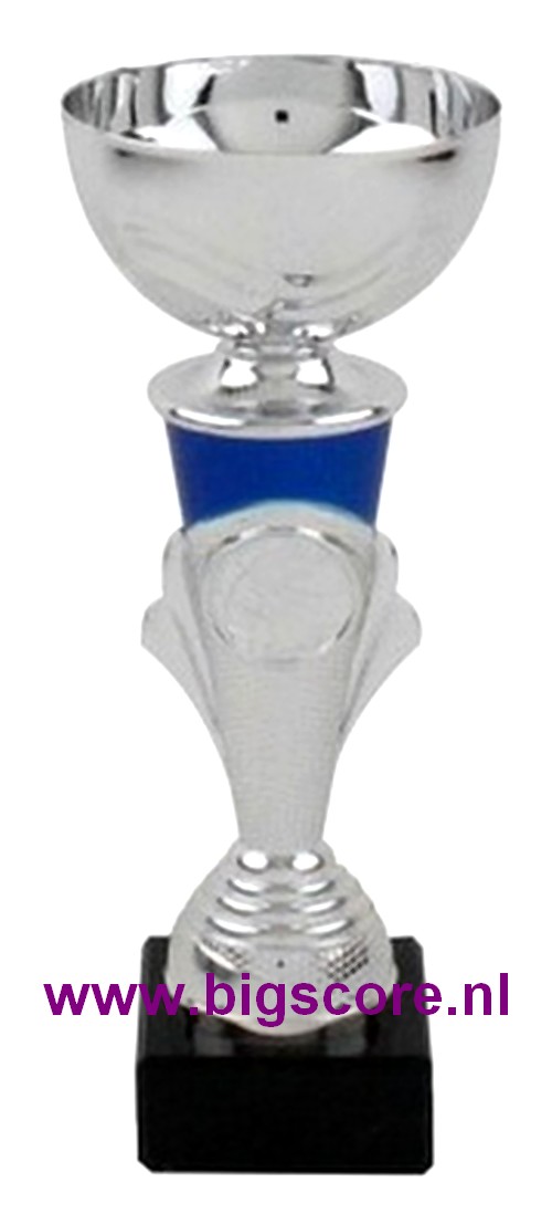 AUB 102 Beker Blauw-Zilver LAATSTE OP=OP!!